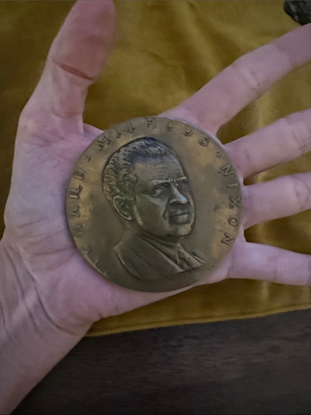 Vintage President Richard Milhouse Nixon Bronze Medal Medallic Art Co Medallion